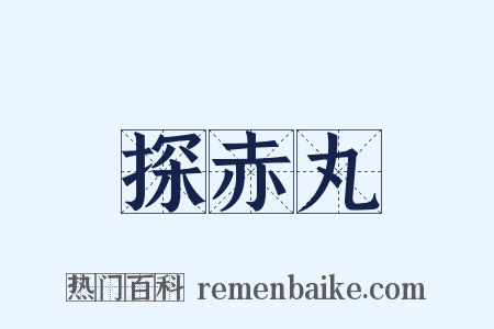 探赤丸是什么意思的图片